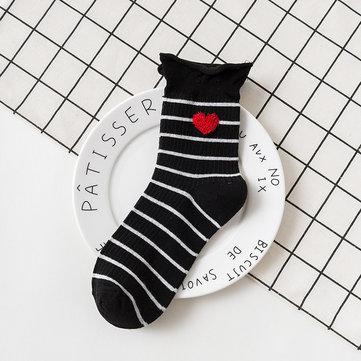 Chaussettes en vrac à rayures Chaussettes en coton Wild Love