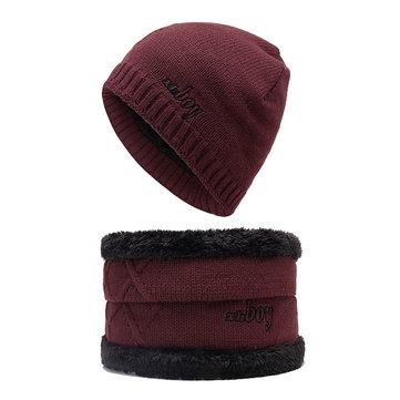 Bonnet écharpe en laine d'hiver