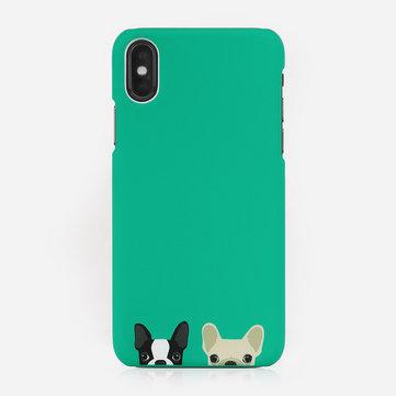 Étui de téléphone vert style cartoon couleur mignonne