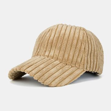 Casquette de baseball en velours côtelé rayé chapeau de soleil chapeau de parasol extérieur