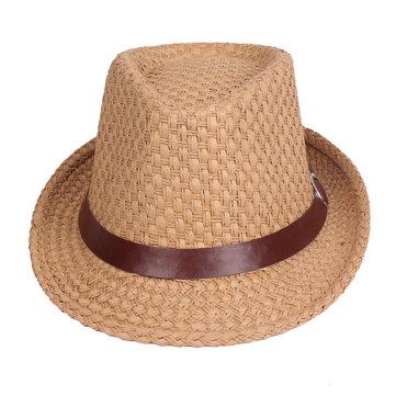 Chapeau de paille flexible décoratif de ceinture tissée solide
