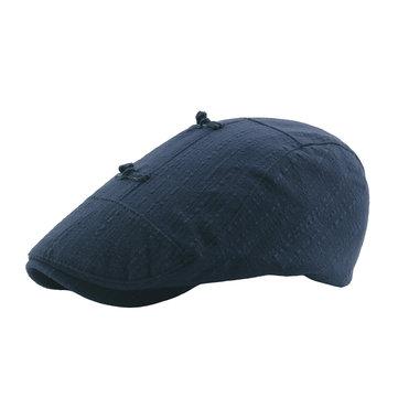 Béret en lin de coton de couleur unie
