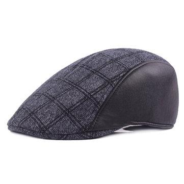 Bonnet de béret en coton à patchwork