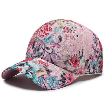 Fleur Casquette de baseball Couple Crème solaire Street Cap Tide