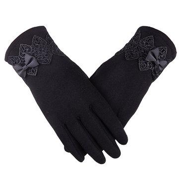 Womens Touching Screen Velboa Gants chauds