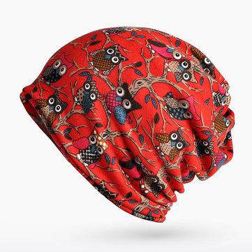 Bonnet Motif de Hibou avec Multi-Fonctions
