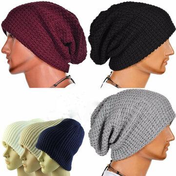 Pure color elastic beanie