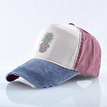 Casquette de baseball en ananas casquette délavée casquette hip hop cloutée