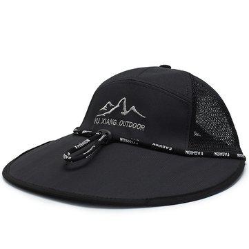 Chapeau de baseball unisexe en coton avec parasol