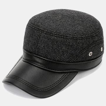 Chapeau plat décontracté en velours en feutre