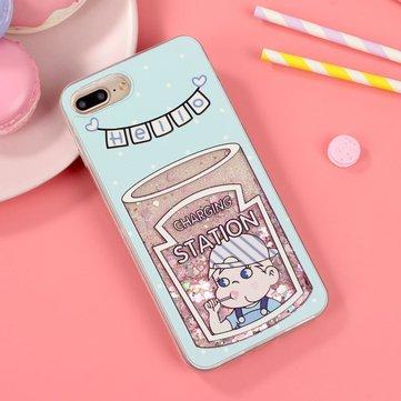 Étui en TPU pour téléphone Étincelles Quicksand de Cute Bling scintillant
