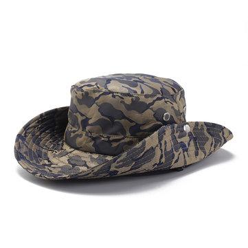 Chapeau de pêcheur camouflage en coton