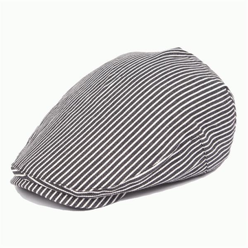 Chapeau de béret à rayures en coton