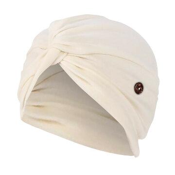 Chapeau élastique de chapeau de bonnet de chapeau élastique de couleur unie avec des boutons d'oreille