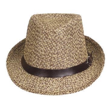 Chapeau décoratif Jazz avec ceinture tissée solide