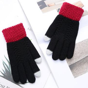 Hiver chaud gants tactiles épais écran tactile épais