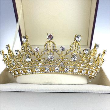 Mariée cristal strass couronne mariage vintage bandeau mariée accessoires de cheveux reineTiara