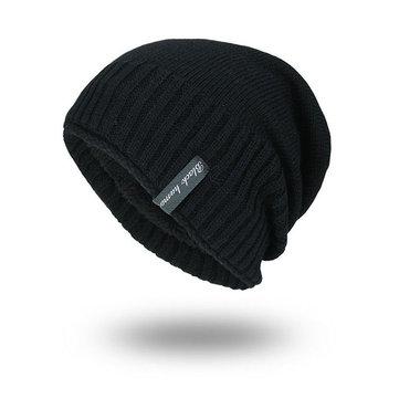 Bonnet tricoté en couleur pure