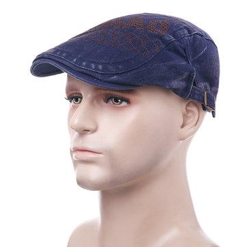Casquette Vintage Newsboy Denim