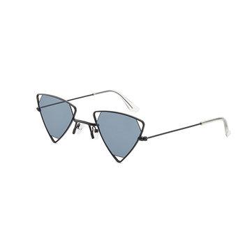 Lunettes de soleil en métal triangulaires à petit cadre