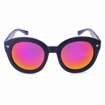 Lunettes de soleil unisexes vintage à monture ronde