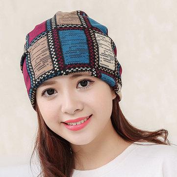 Bonnet en maille de velours de coton
