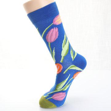 Chaussettes en coton à motif