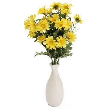 24 Artificial Flower Heads Daisy Fake Flower Bouquet Wedding Flower Party Table Decoration