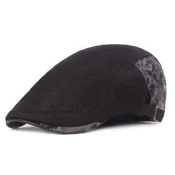 Casquette de golf couleur unie béret réglable en coton