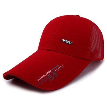 Casquette de baseball en maille rétro à larges bords