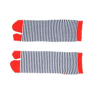 Chaussettes invisibles en coton respirant à rayures
