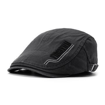 Béret de coton d'été brodé