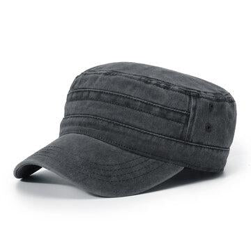 Casquette militaire en coton uni