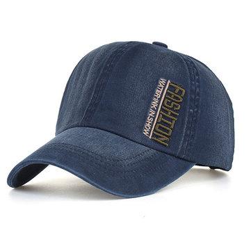 Bonnet en coton lavé avec casquette pare-soleil pour broderie respirante