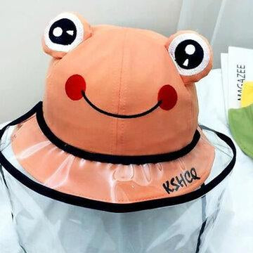 Écran facial amovible pour capuchon anti-poussière pour enfants