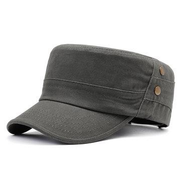Chapeau haut plat en coton riveté sauvage
