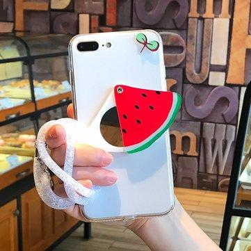 Cas applicable de téléphone de miroir de fruit de mode