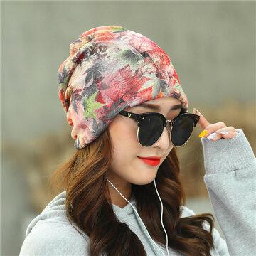 Chapeau de chimiothérapie imprimé bonnet floral rétro