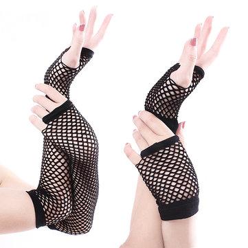 Gants en résille grossière Sex Long Gloves