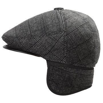 Casquette de béret chaude à treillis métallique