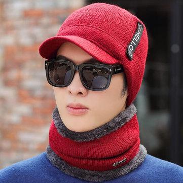 Chapeau de laine de chapeau de coton de chapeau de laine chaud avec bonnet en tricot