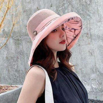 Écran solaire sauvage pliable en été Big Brim Bcuket Hat Outdoor