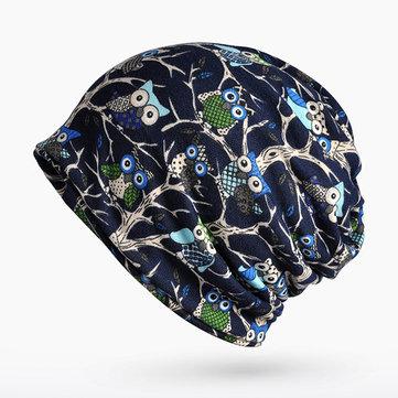 Bonnet Motif de Hibou avec Multi-Fonctions