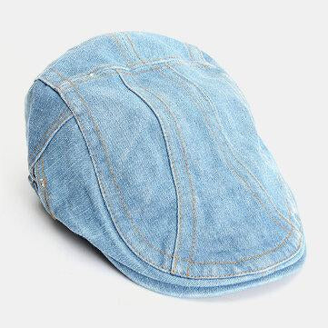 Ivy Jean Cap Golf Cabbie Newsboy Beret Denim Flat Hats