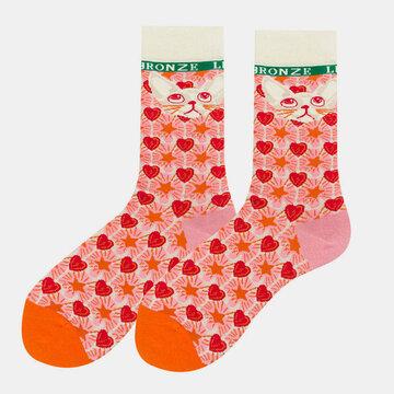 Personnalité japonaise Illustration créative Chaussettes en coton