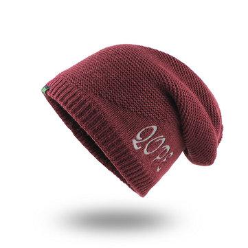 Bonnet hiver en laine et velours