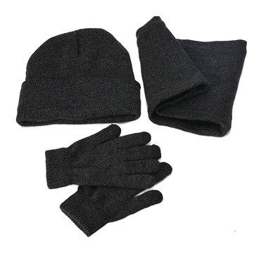 Chapeau chaud écharpe gants costume