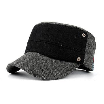 Chapeau plat en laine