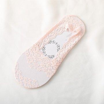 Chaussettes invisibles d'été en dentelle fine