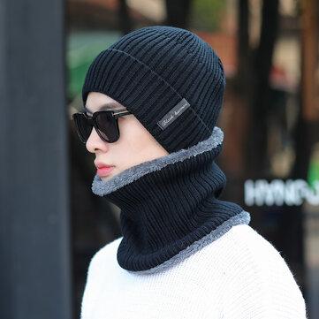 Ensemble bonnet écharpe en tricot chaud